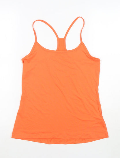 Goodmove Womens Orange Polyester Camisole Tank Size 12 Round Neck Pullover