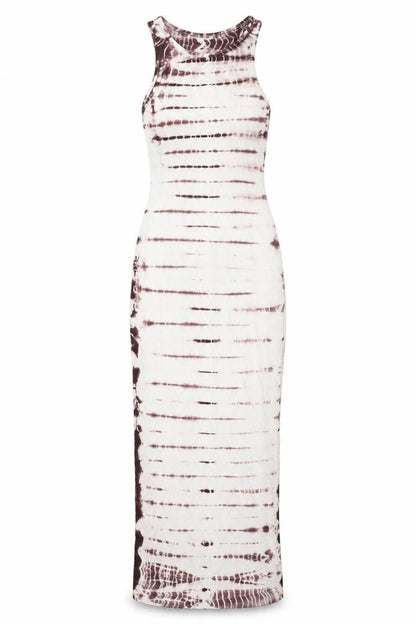 Weekday Womens White Colourblock Cotton Bodycon Size XS Round Neck Pullover - Tie-dye