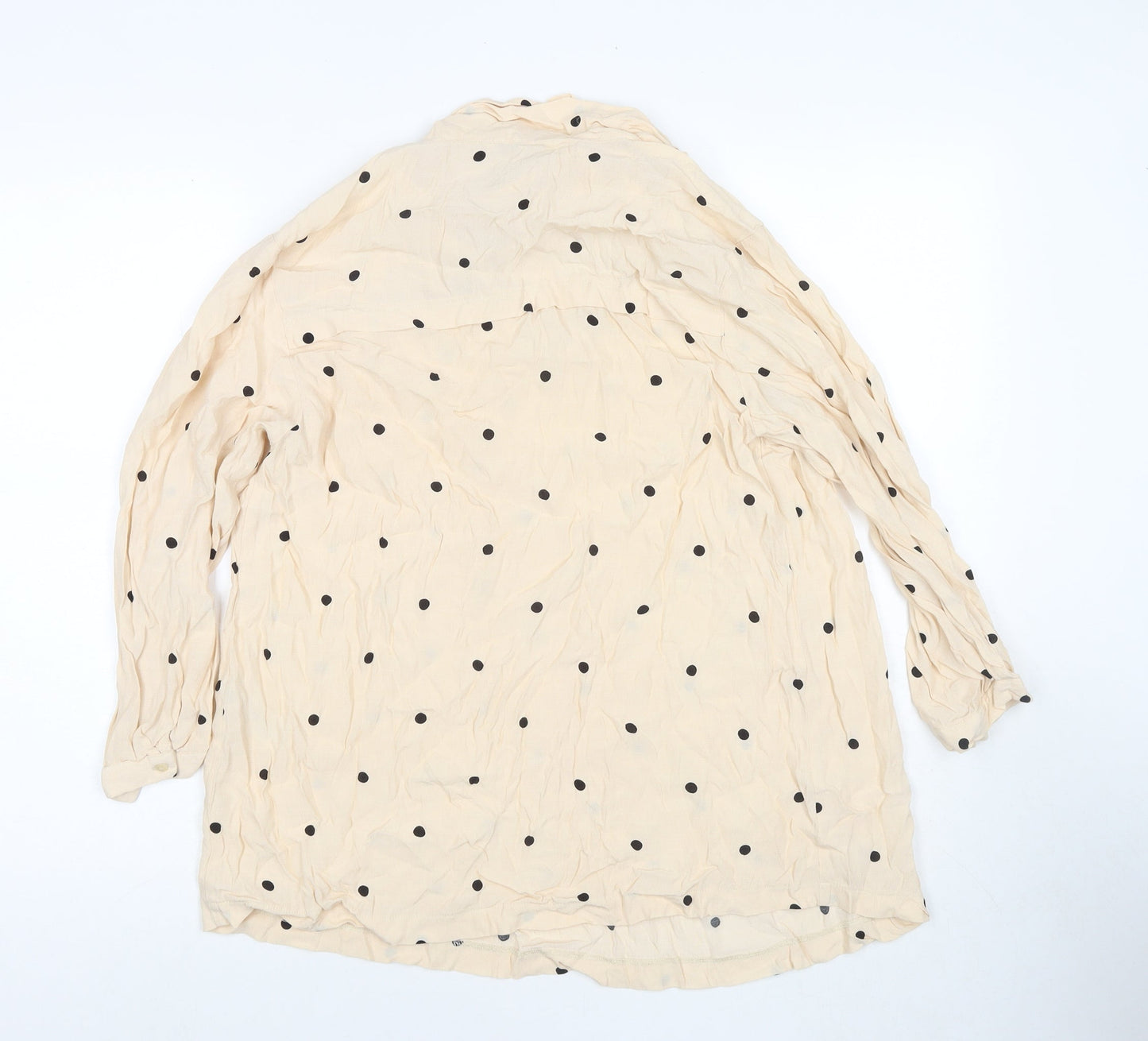 Womens UK Size 14 NEXT Beige Basic Blouse