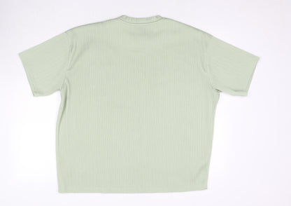 Mens UK Size M Boohoo Green  T-Shirt