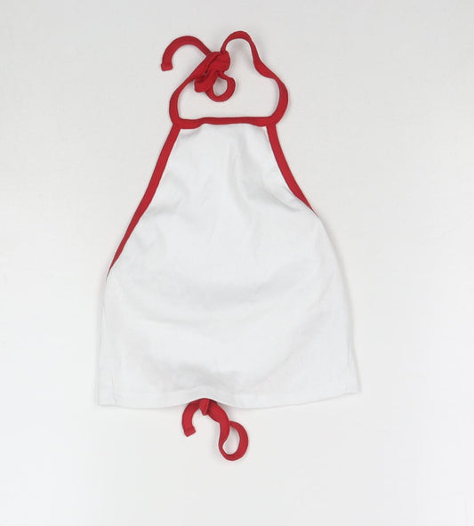Womens UK Size 6 ASOS White Cropped Tank