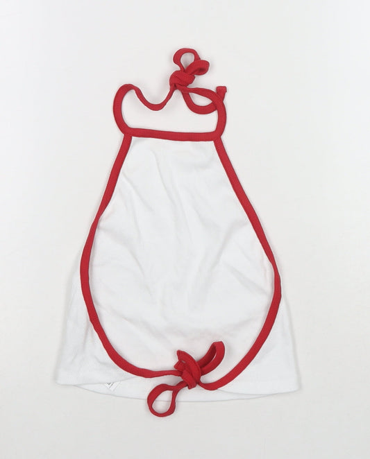 Womens UK Size 6 ASOS White Cropped Tank