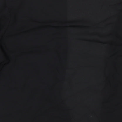 Womens UK Size 8 Cameo Rose Black Cape Jumper