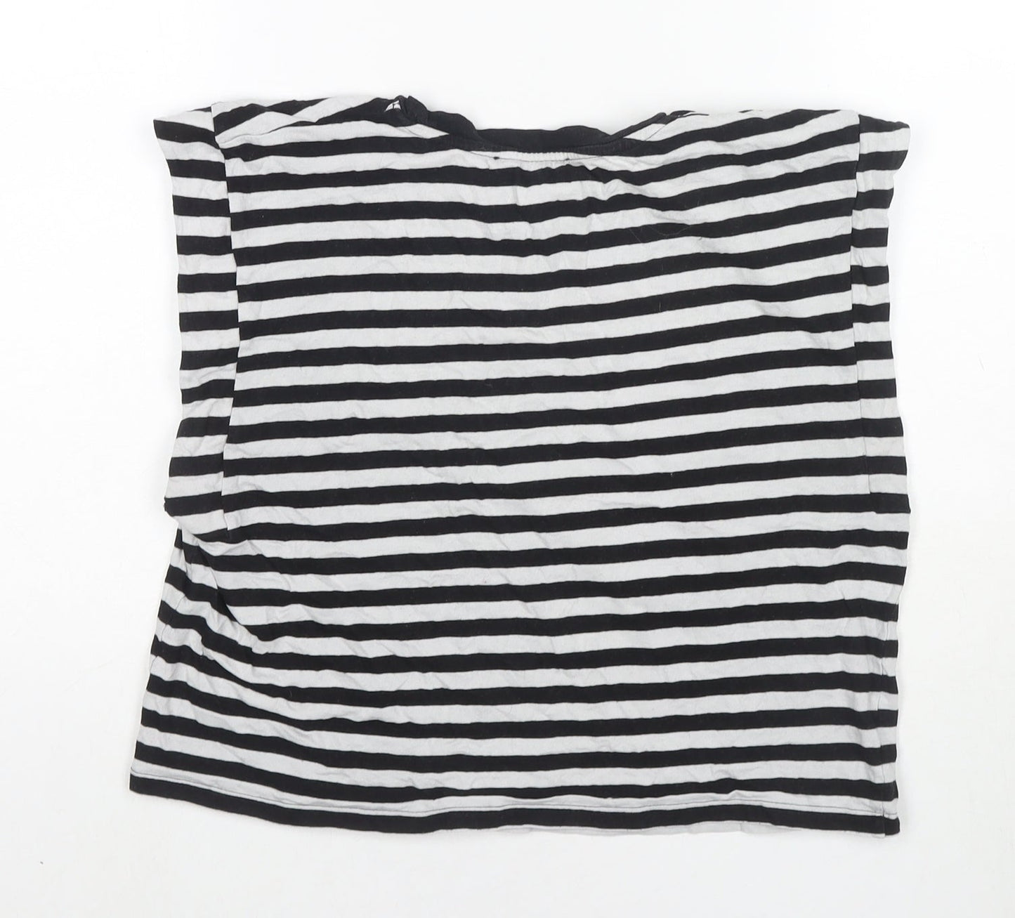 Womens UK Size M Zara Black Basic Tank