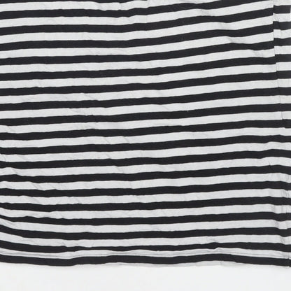 Womens UK Size M Zara Black Basic Tank