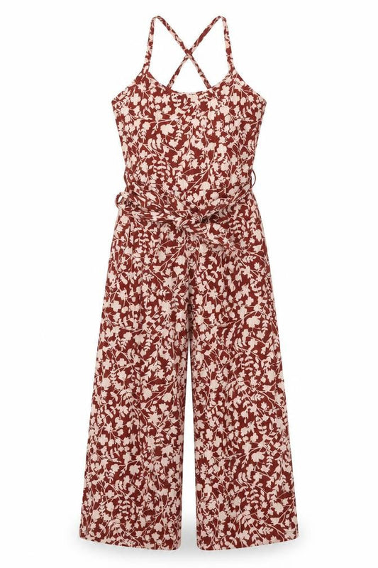 Womens UK Size S Mango One-Piece Red Jumpsuit