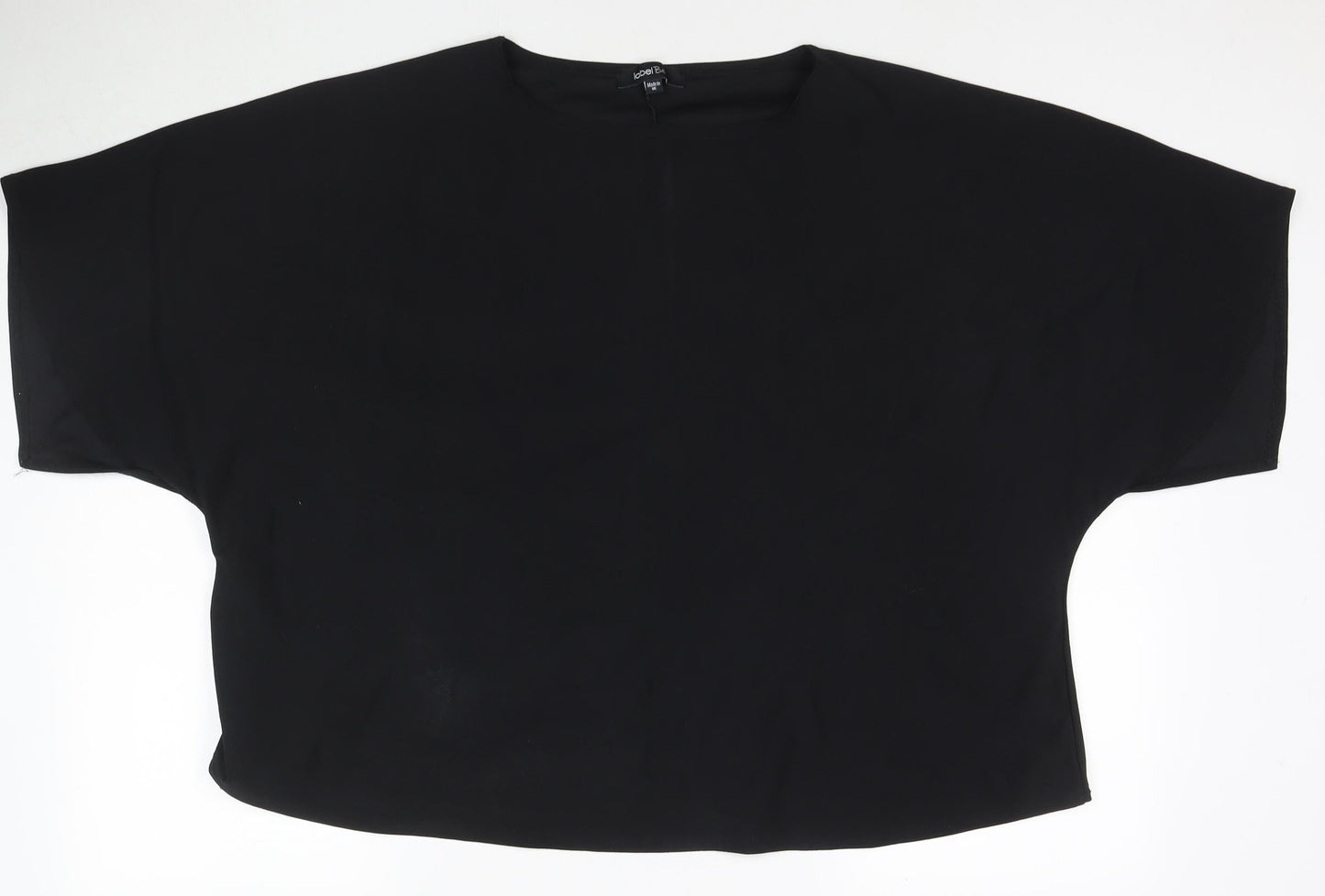 Womens UK Size 26 Label Be Black Basic T-Shirt