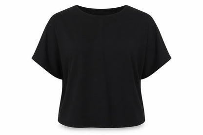 Womens UK Size 26 Label Be Black Basic T-Shirt