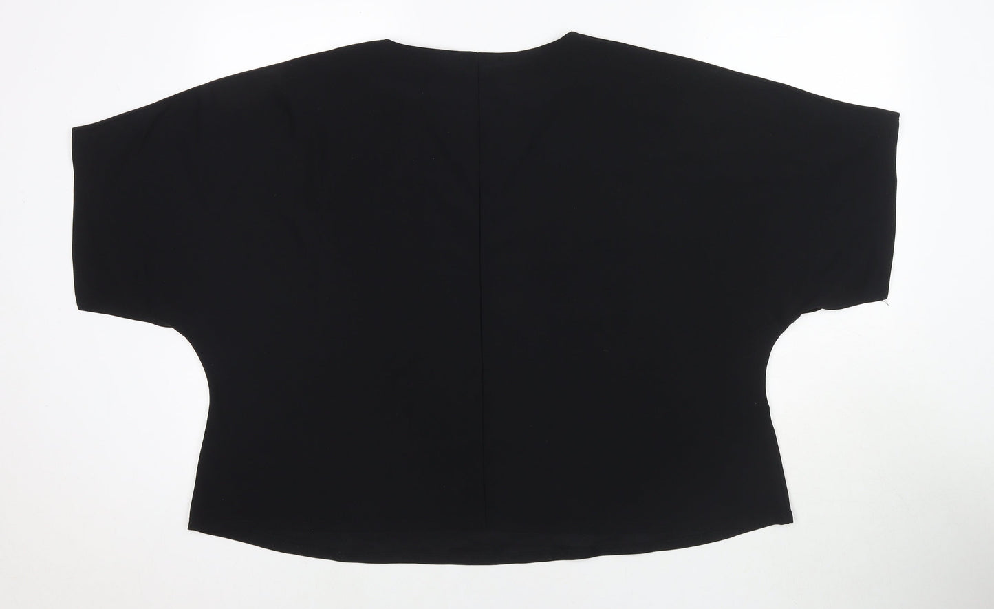 Womens UK Size 26 Label Be Black Basic T-Shirt