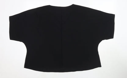 Womens UK Size 26 Label Be Black Basic T-Shirt