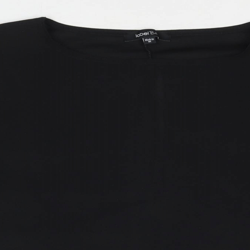 Womens UK Size 26 Label Be Black Basic T-Shirt