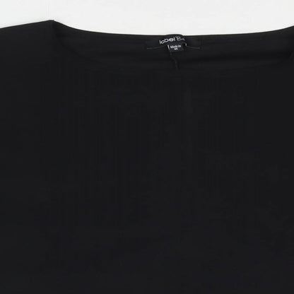 Womens UK Size 26 Label Be Black Basic T-Shirt