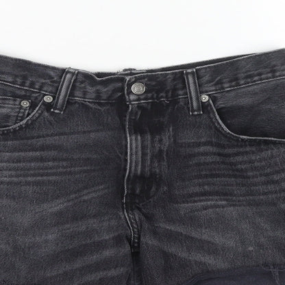 Levi's Womens Grey Cotton Cut-Off Shorts Size 28 in L3 in Regular Zip