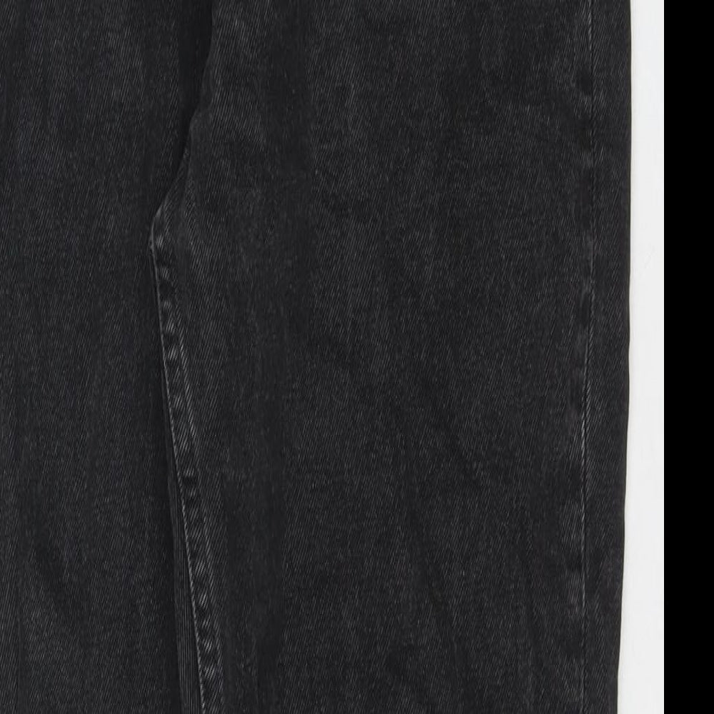 Womens UK Size 31 in Weekday Regular Fit Mom Black Jeans