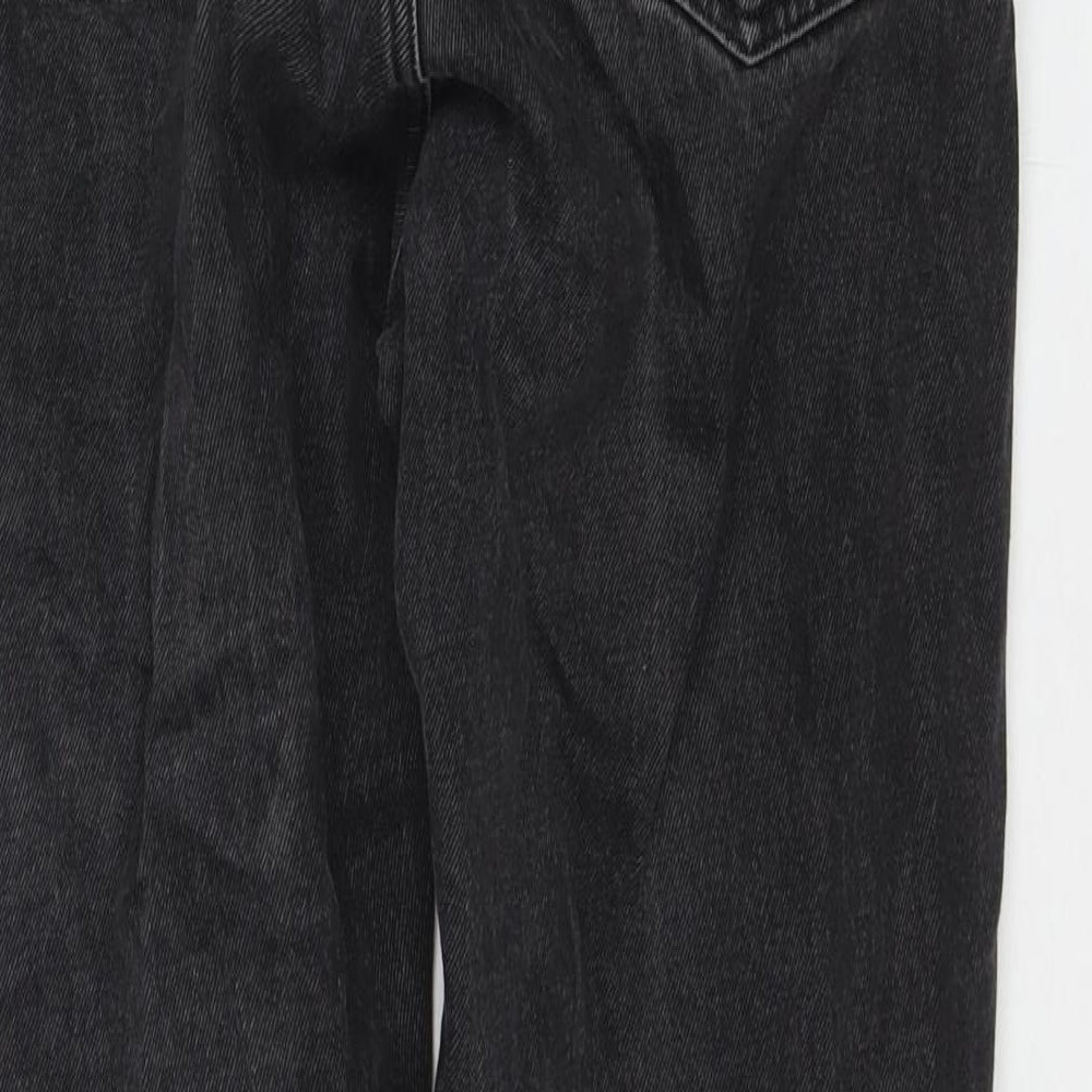Womens UK Size 31 in Weekday Regular Fit Mom Black Jeans