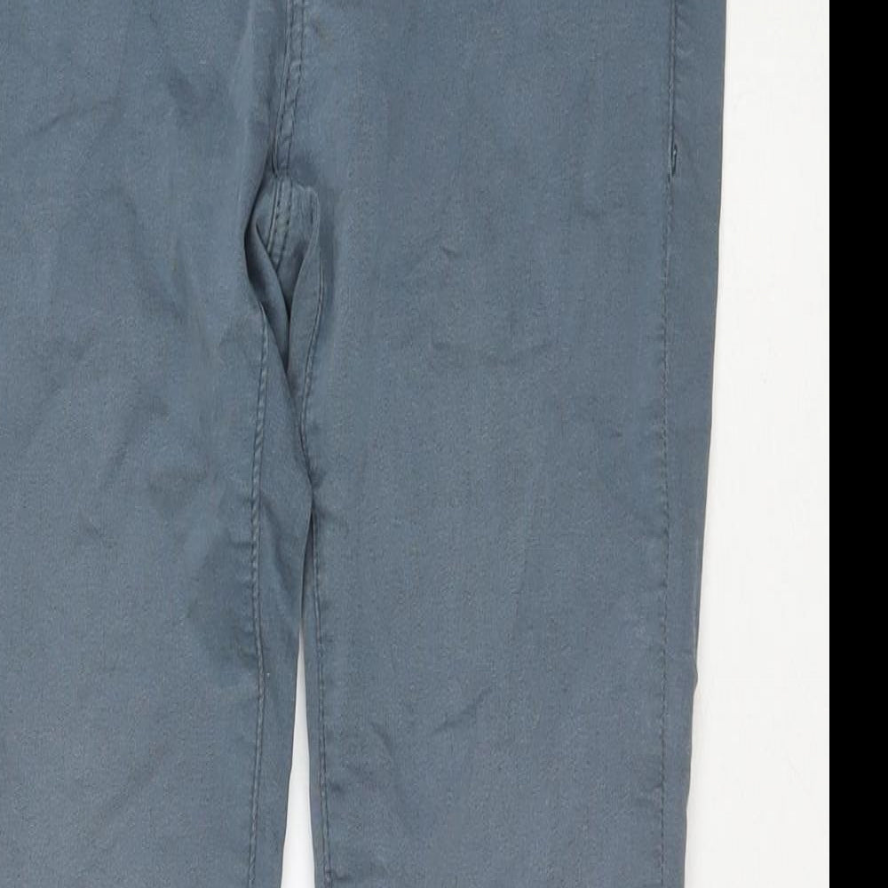 Topshop Womens Blue Cotton Skinny Jeans Size 28 L30 in Regular Zip