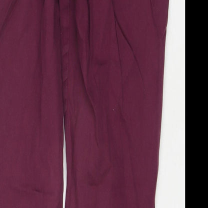 River Island Womens Red Polyester Blend Skinny Jeans Size 10 L28 in Regular Zip