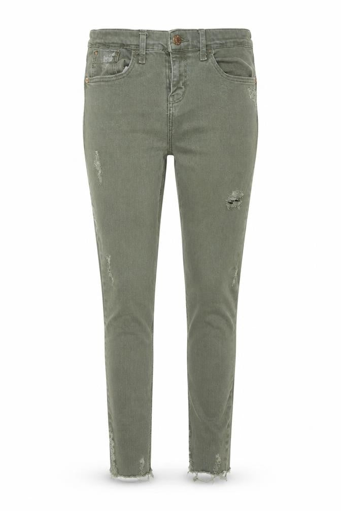 Womens UK Size 10 River Island Regular Fit Skinny Green Jeans