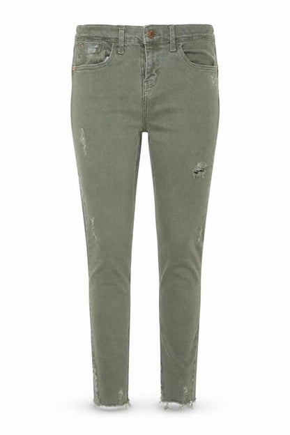 Womens UK Size 10 River Island Regular Fit Skinny Green Jeans