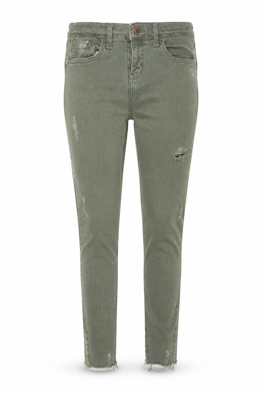 Womens UK Size 10 River Island Regular Fit Skinny Green Jeans