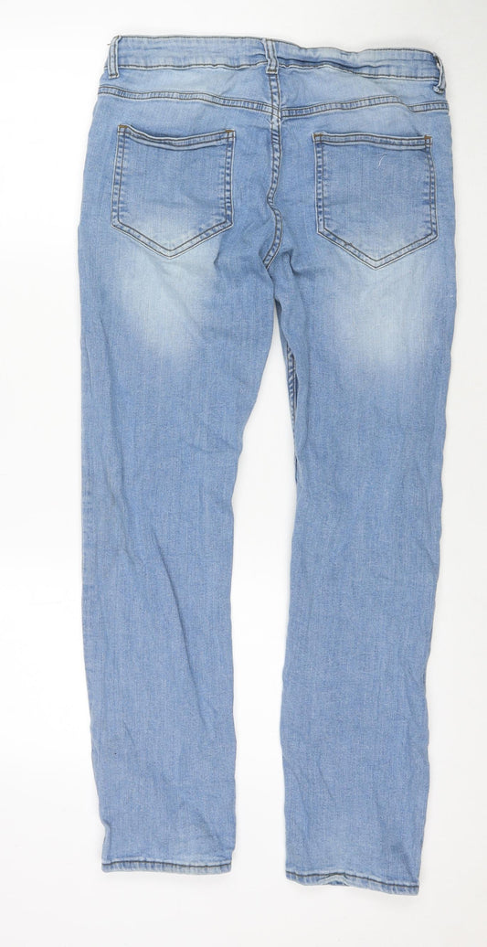 Denim & Co. Mens Blue Cotton Skinny Jeans Size 32 in L30 in Regular Zip