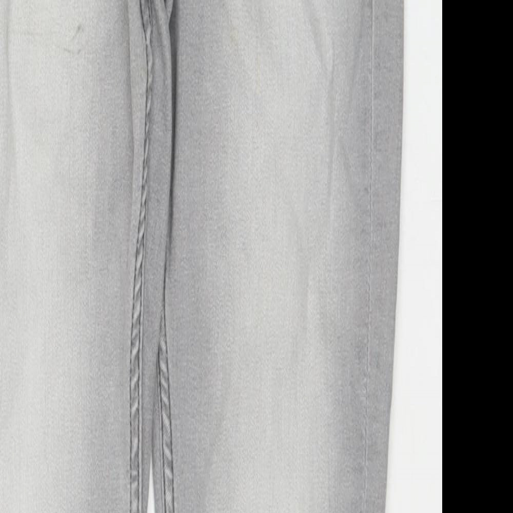 Denim & Co. Mens Grey Cotton Skinny Jeans Size 28 in L32 in Regular Zip