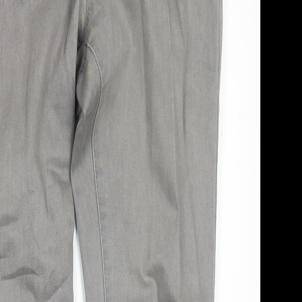 Denim & Co. Womens Grey Cotton Skinny Jeans Size 8 L27 in Regular Zip