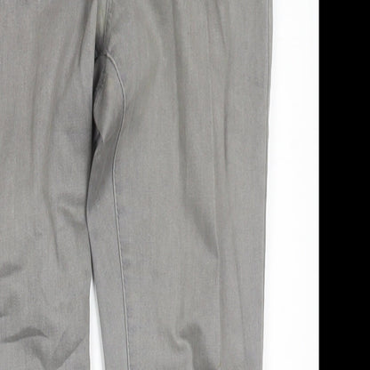 Denim & Co. Womens Grey Cotton Skinny Jeans Size 8 L27 in Regular Zip
