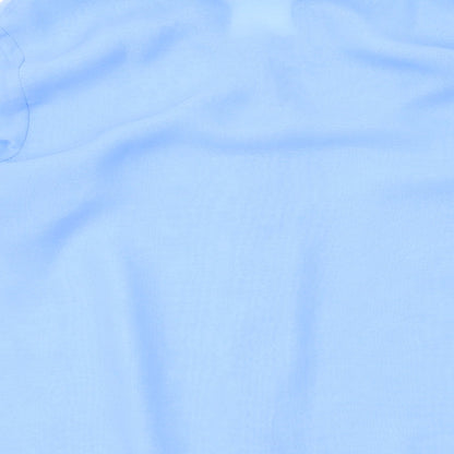 Womens UK Size 6 H&M Blue Basic Button-Up