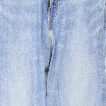 Levi's Mens Blue Cotton Straight Jeans Size 29 in L28 in Regular Zip
