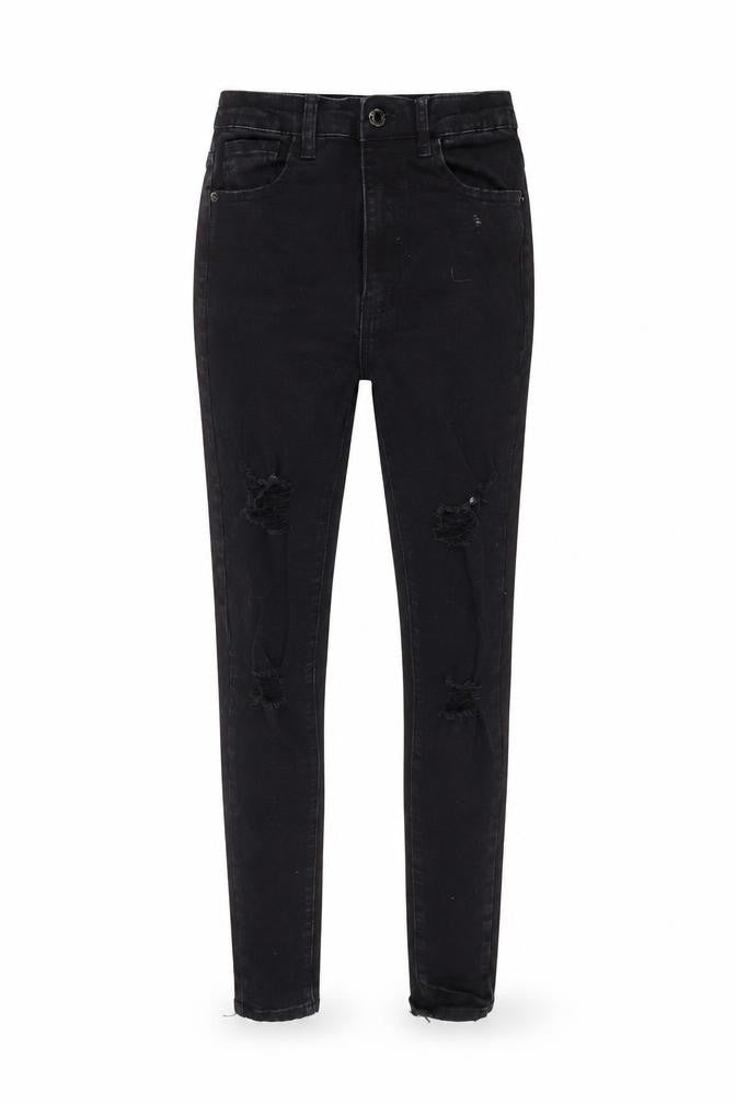 Womens UK Size 8 PRETTYLITTLETHING Regular Fit Skinny Black Jeans