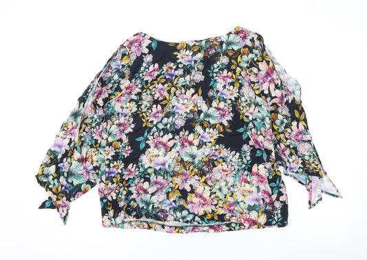 Womens UK Size 10 H&M Black Basic Blouse