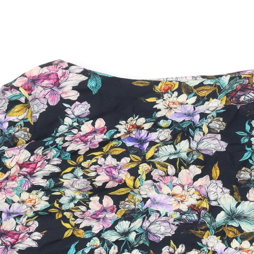 Womens UK Size 10 H&M Black Basic Blouse