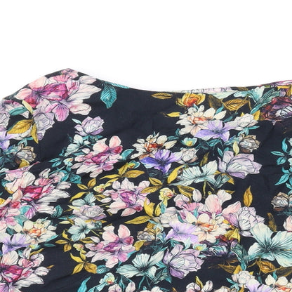 Womens UK Size 10 H&M Black Basic Blouse
