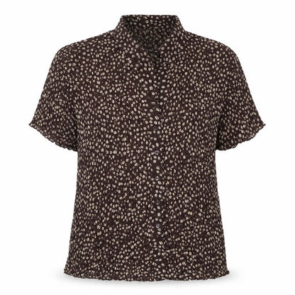 Womens UK Size 16 Epilogue Brown Basic Blouse