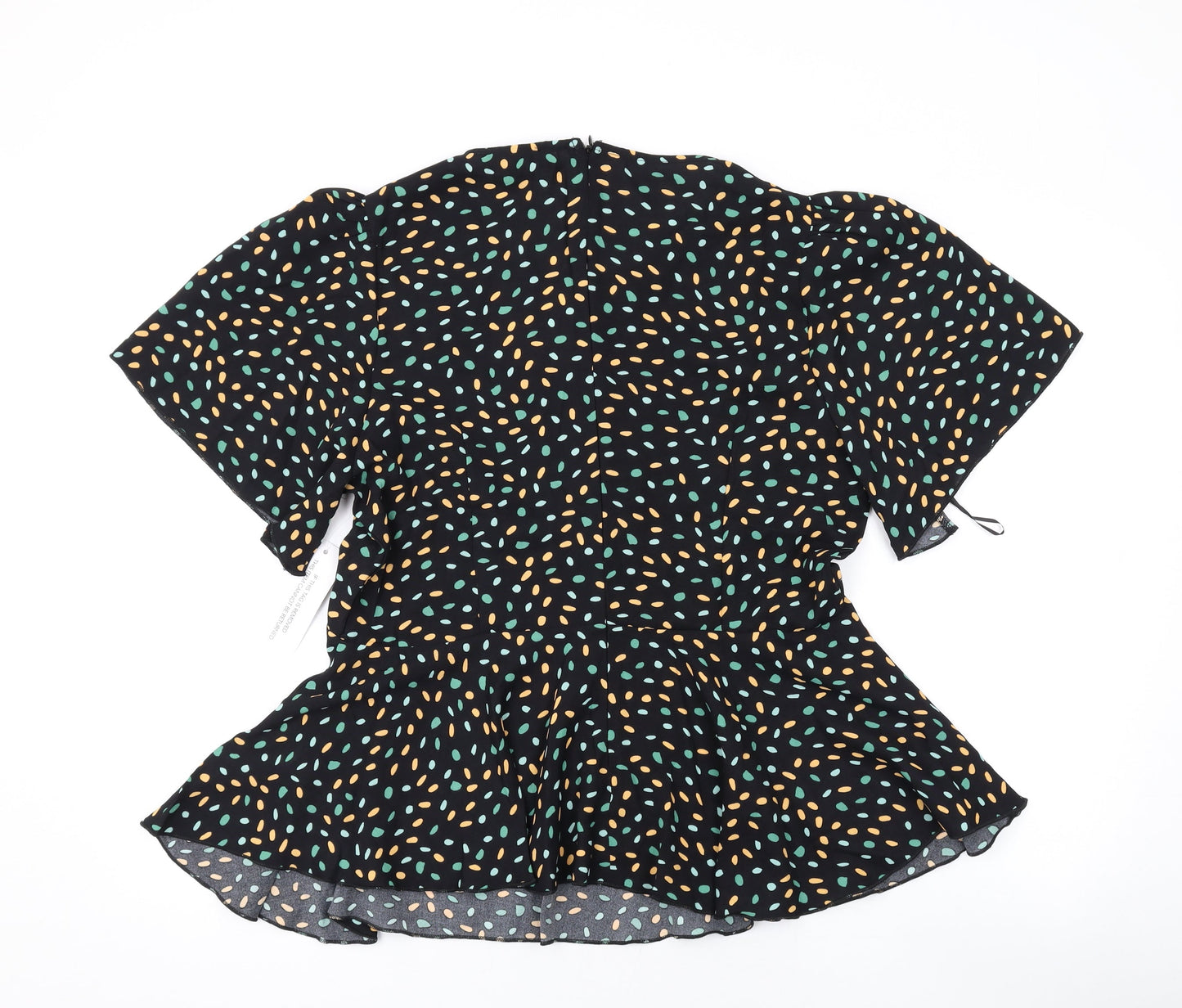 Womens UK Size 14 Girl in Mind Black Basic Blouse