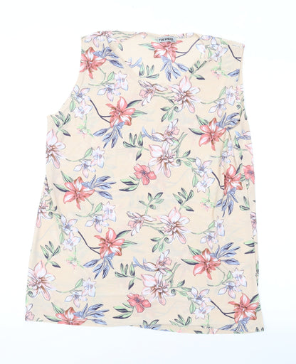 Womens UK Size XL Yue Sheng Pink Basic Tank