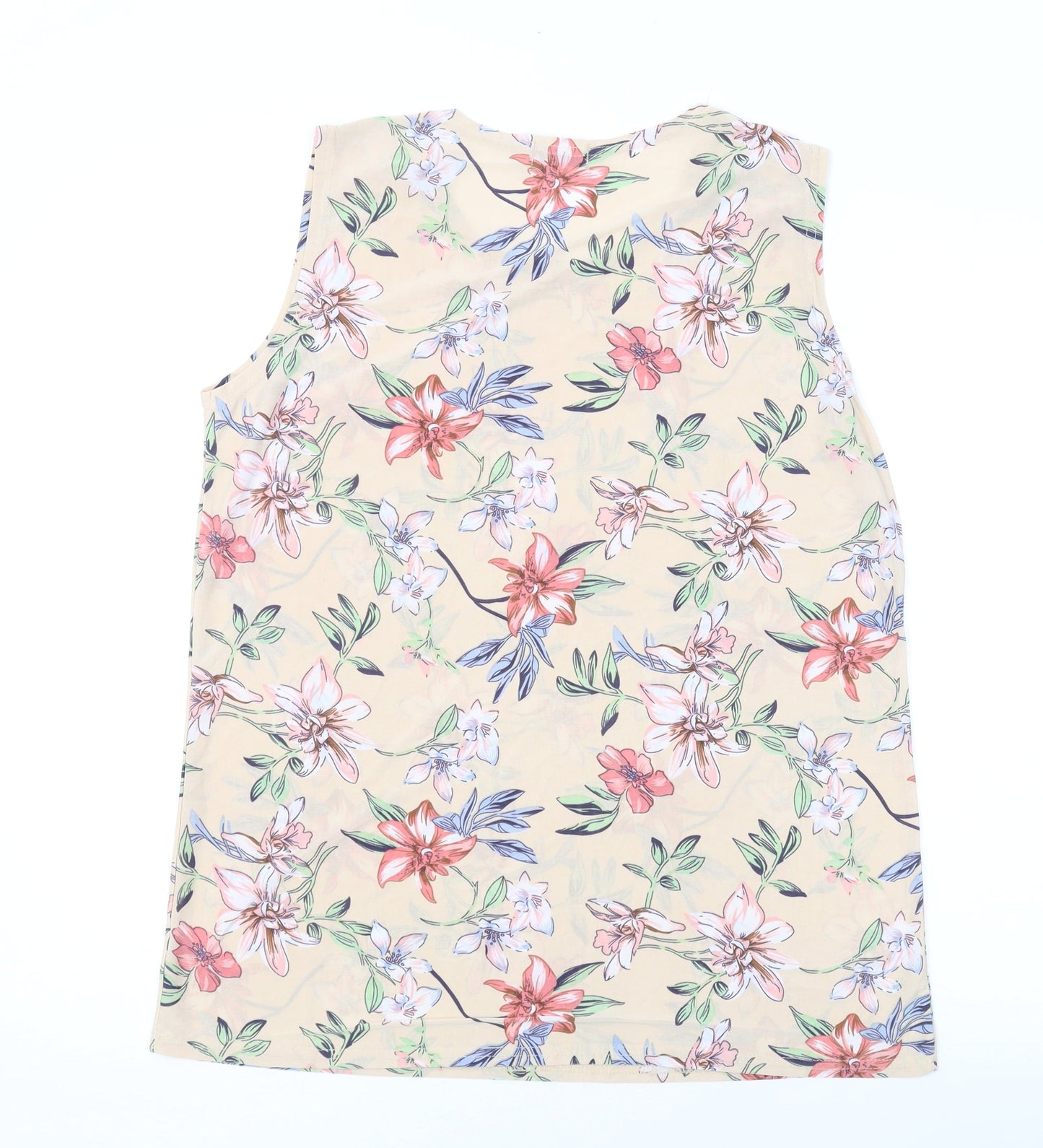 Womens UK Size XL Yue Sheng Pink Basic Tank