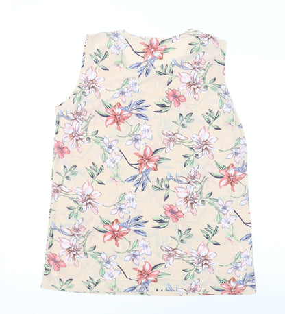 Womens UK Size XL Yue Sheng Pink Basic Tank