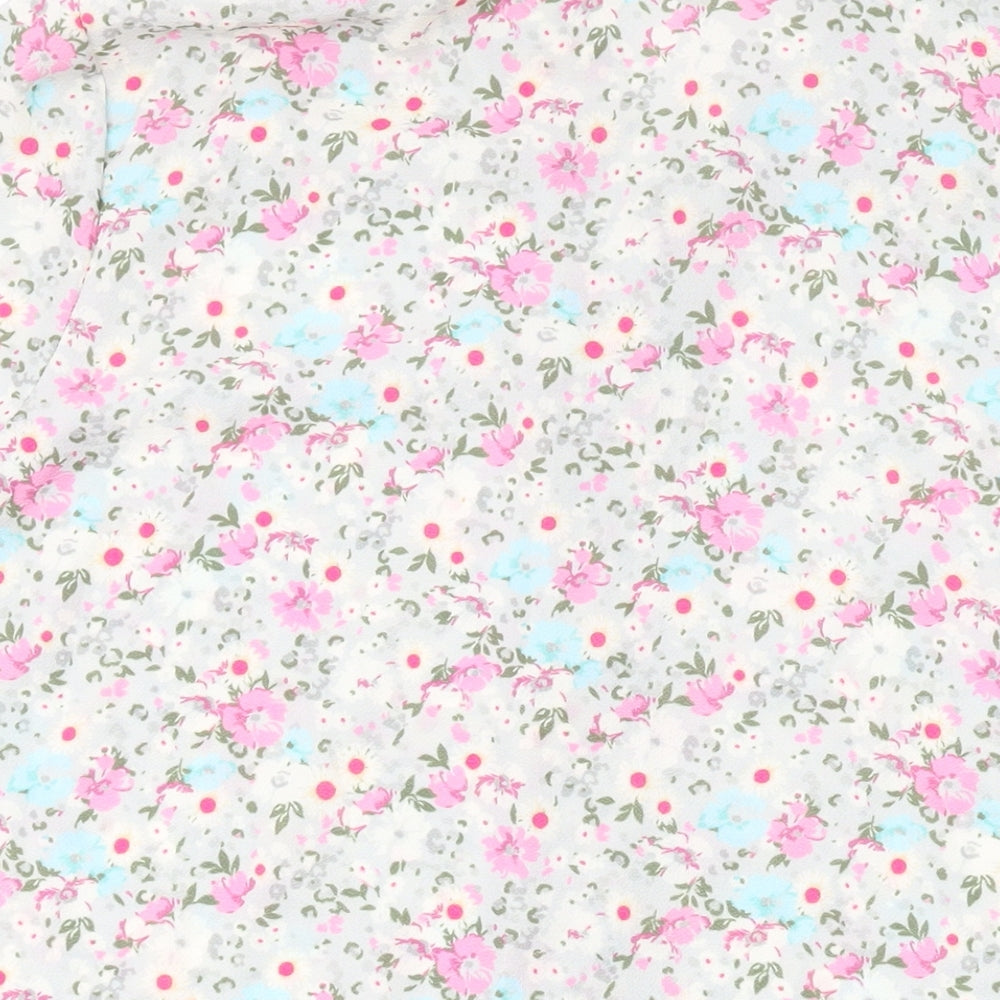 Nougat Womens Multicoloured Floral Polyester Basic Blouse Size XL Collared