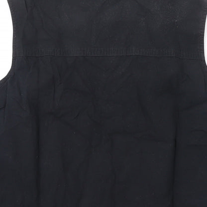 Womens UK Size 12 Marks and Spencer Black Basic Button-Up