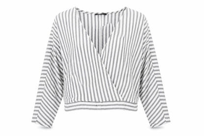 Womens UK Size L Bershka White Basic Blouse