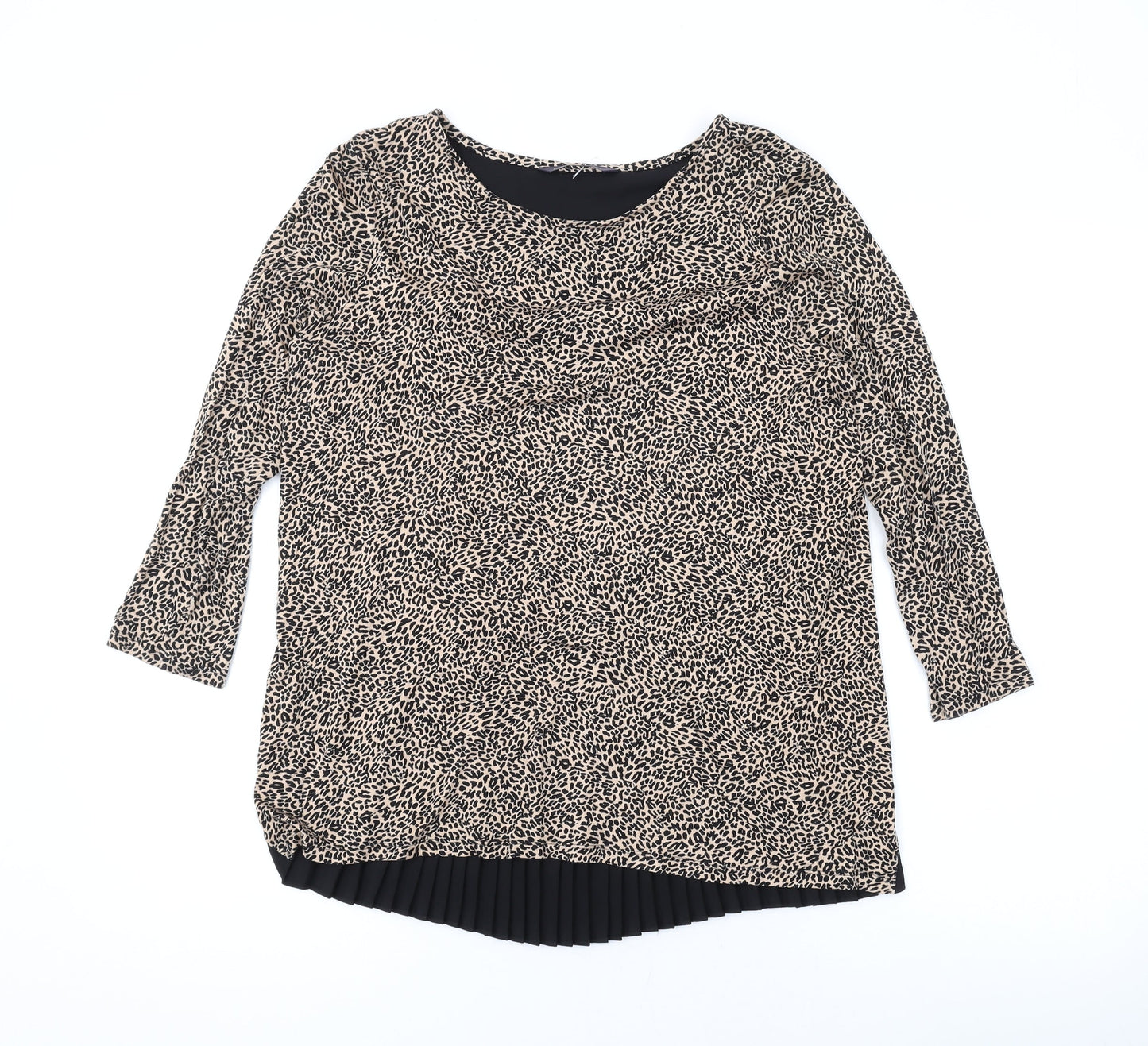 Womens UK Size 10 Marks and Spencer Brown Basic Blouse