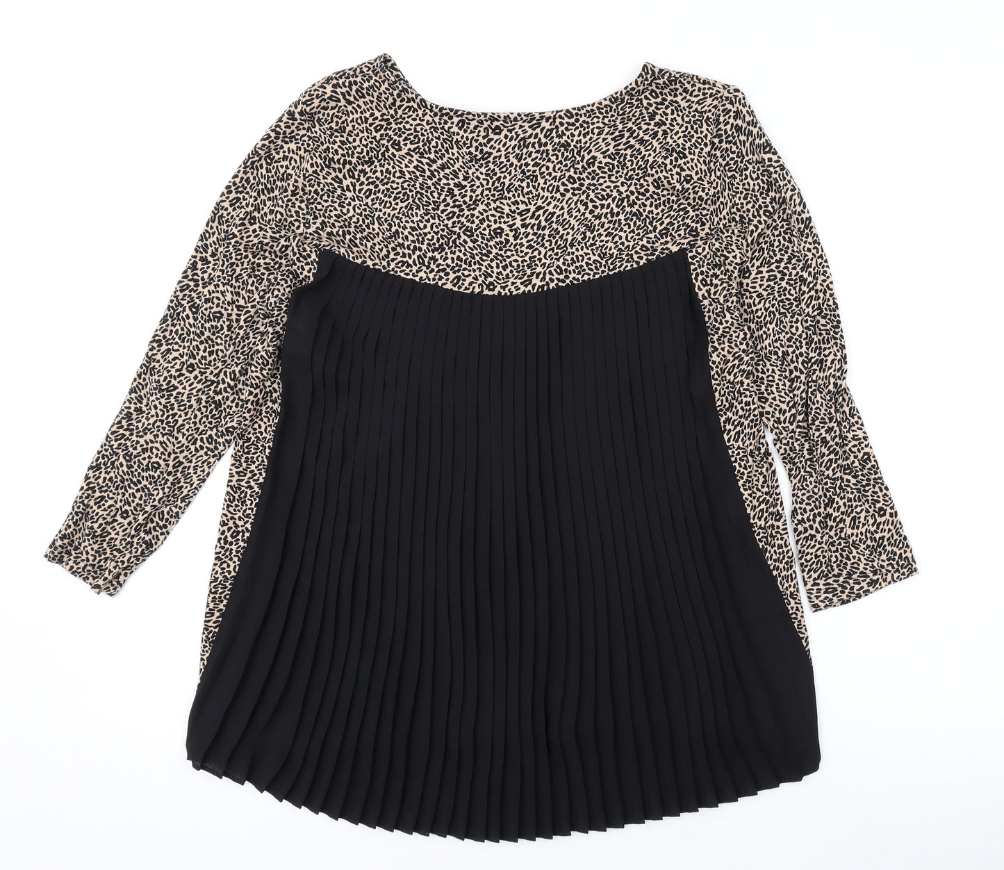 Womens UK Size 10 Marks and Spencer Brown Basic Blouse