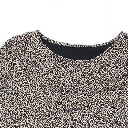Womens UK Size 10 Marks and Spencer Brown Basic Blouse