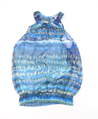 Womens UK Size 14 Be Beau Blue Basic Blouse