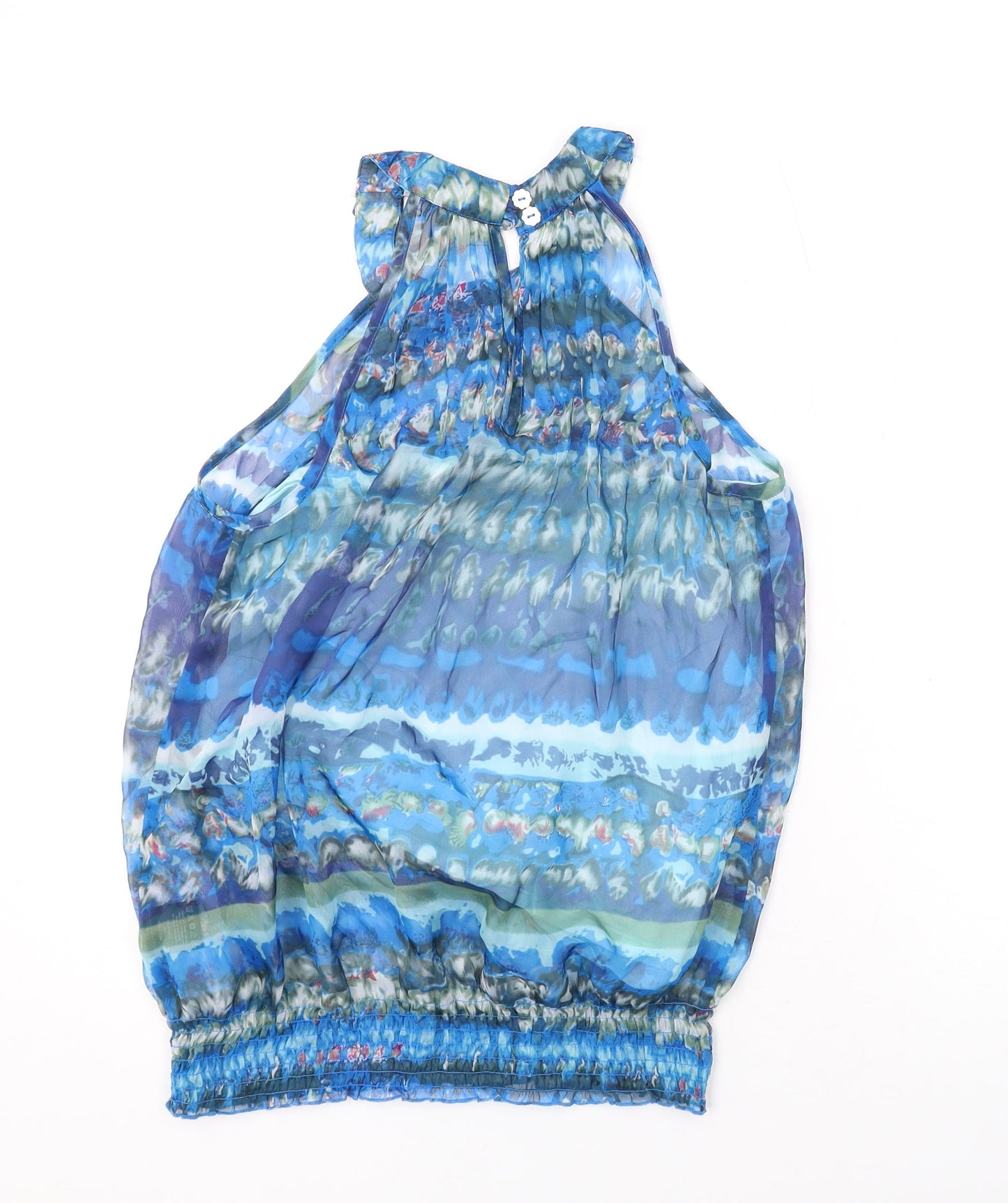 Womens UK Size 14 Be Beau Blue Basic Blouse