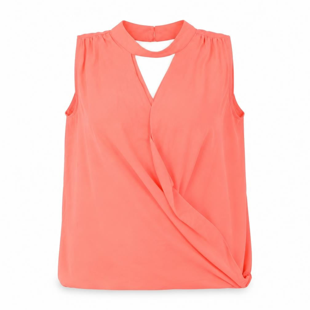 Womens UK Size 8 New Look Orange Basic Tank