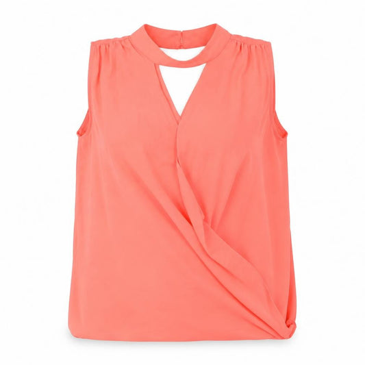 Womens UK Size 8 New Look Orange Basic Tank