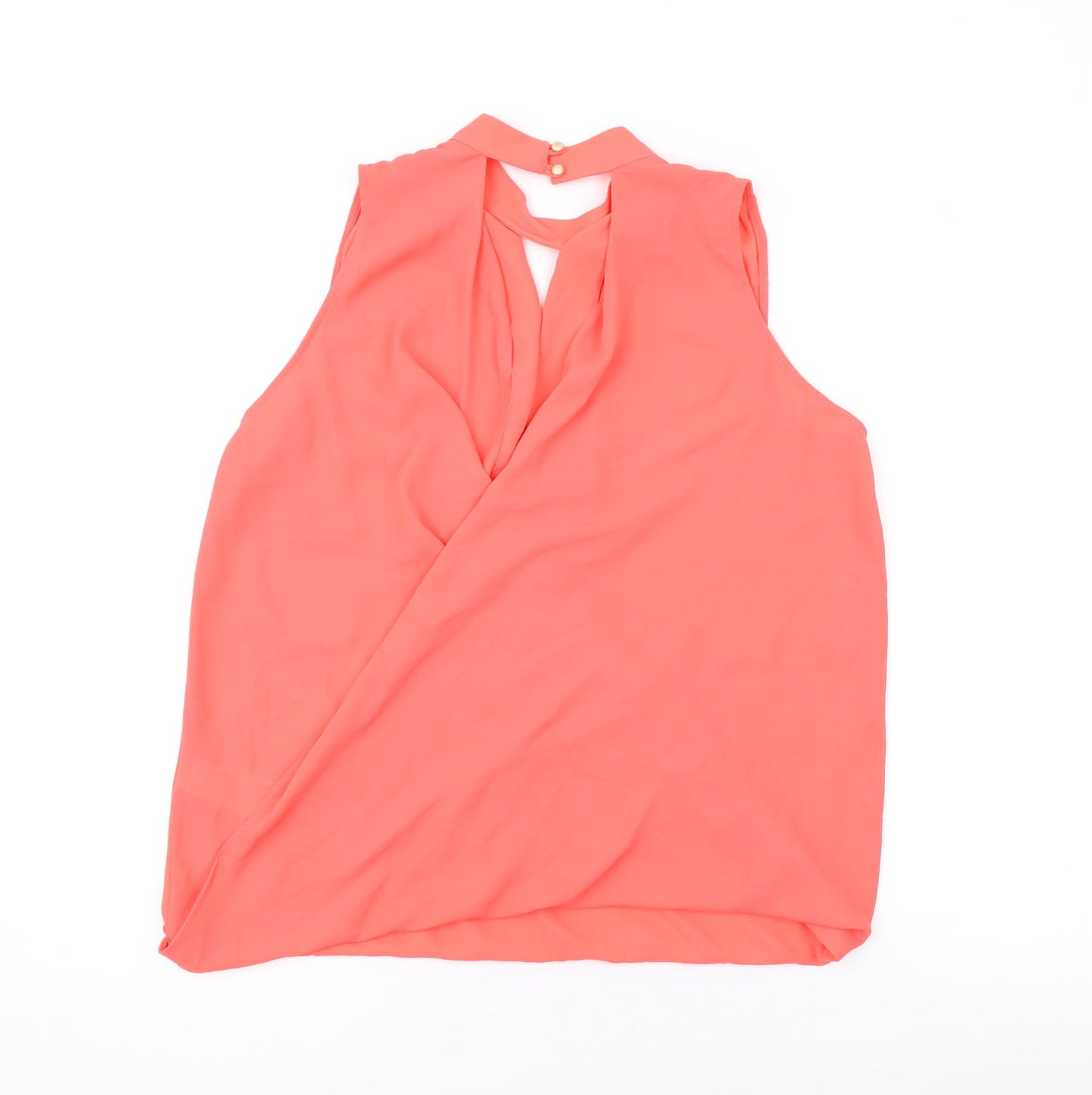 Womens UK Size 8 New Look Orange Basic Tank